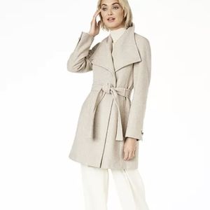 calvin klein asymmetrical puffer coat